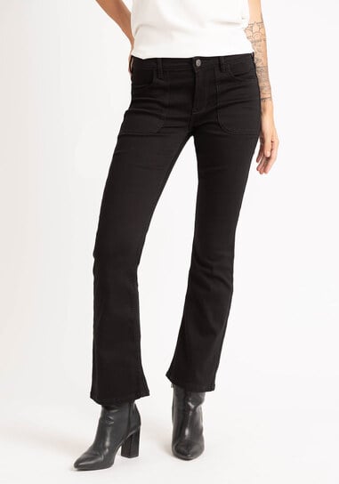 Women's Black Bootcut Jeans