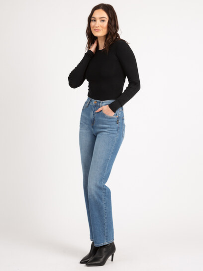 Buy Highly Desirable High Rise Wide Leg Jeans for CAD 108.00