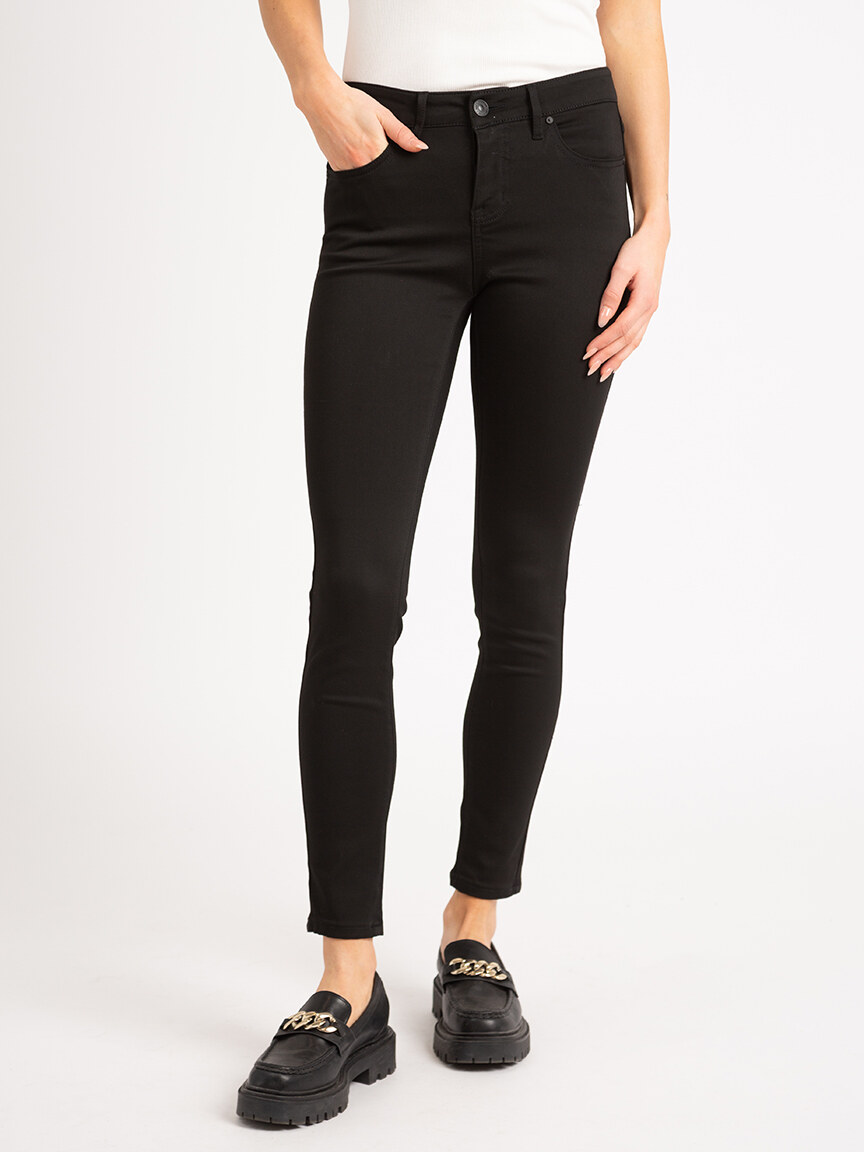 Express Curvy Mid Rise Black Bootcut Jeans, Women's Size:0 Short