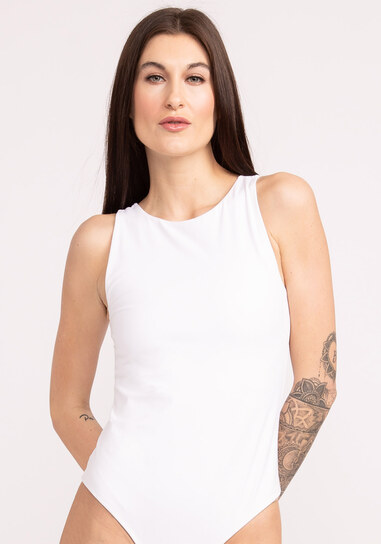 Toni Round Neck Fitted Tank Body Suit