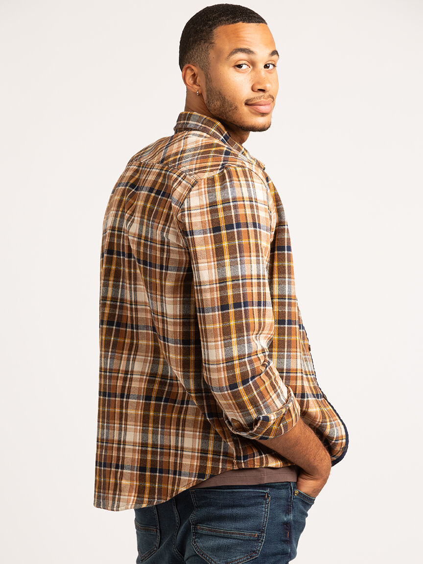 flannel button-up shirt | distillery