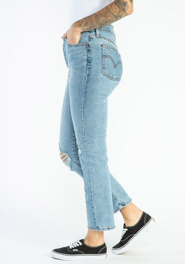 LEE Jinx Womens Jeans Low Waist Flare Bootcut Strike Pants 26/33 W26 L33  Blue NE