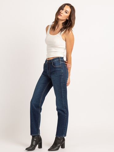 Buy Suki Mid Rise Straight Leg Jeans for CAD 118.00