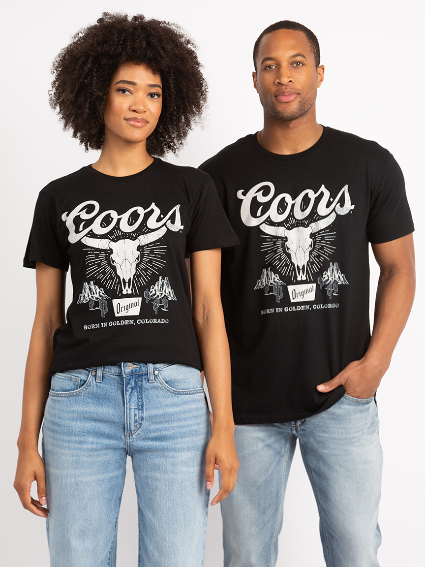 coors skull graphic tee