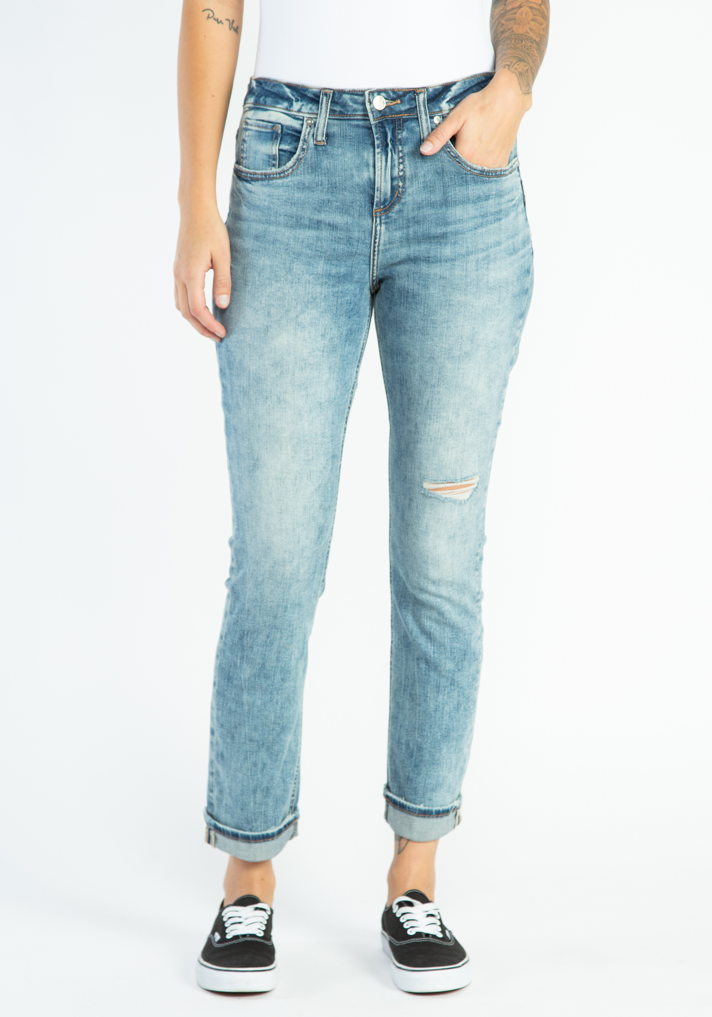 beau mid rise girlfriend jeans