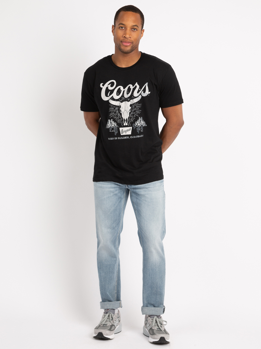 coors skull graphic tee