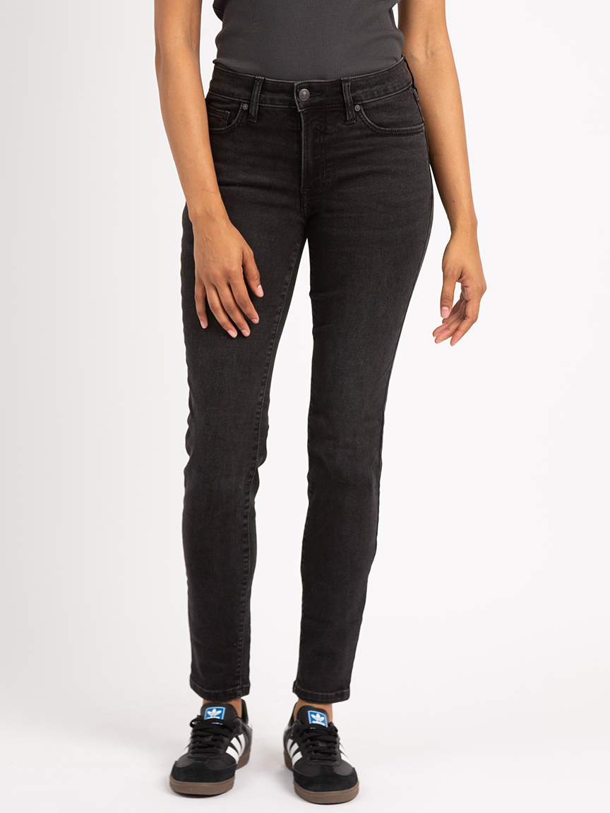 laurel skinny jean washed black