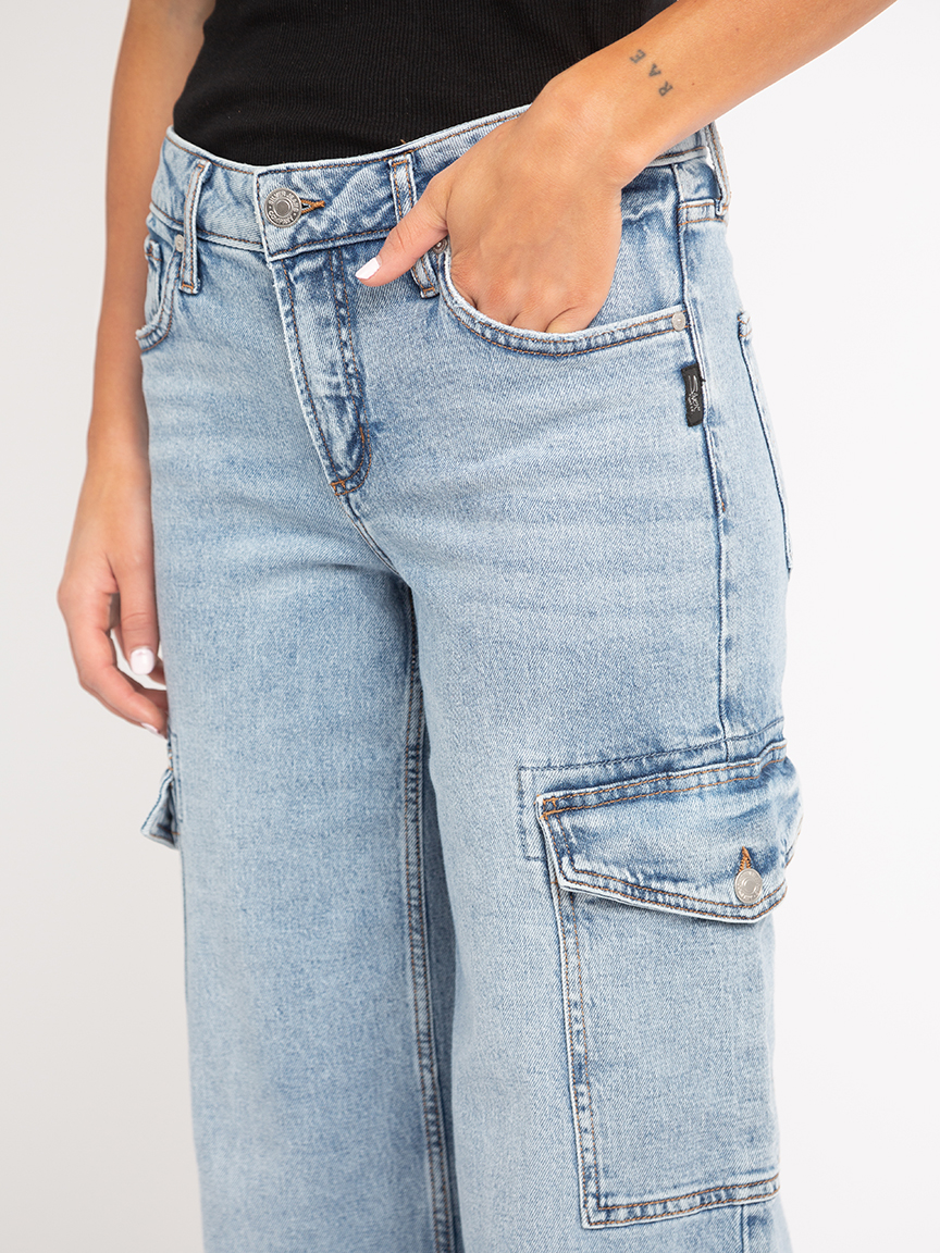 suki wide leg cargo jeans