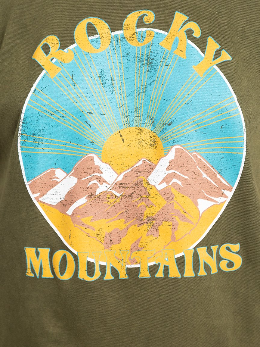 crew neck rocky mountain t-shirt