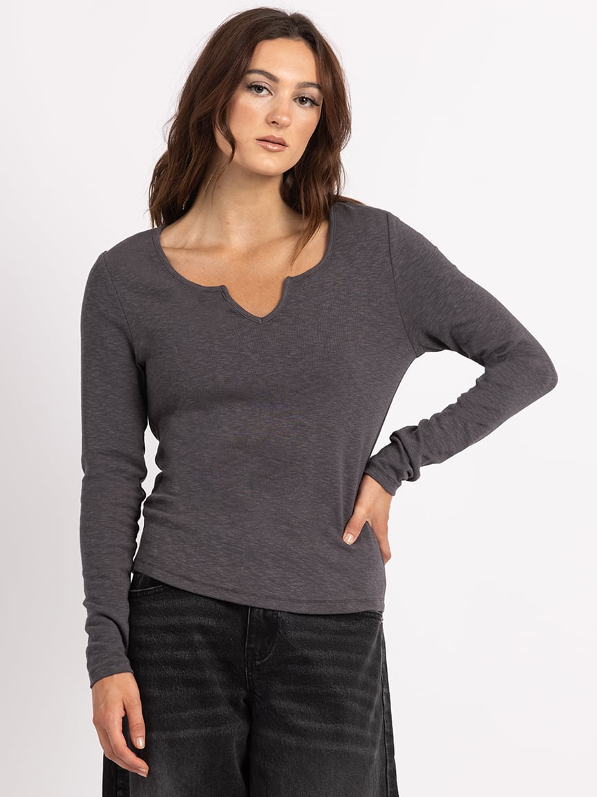 payton notch neck top