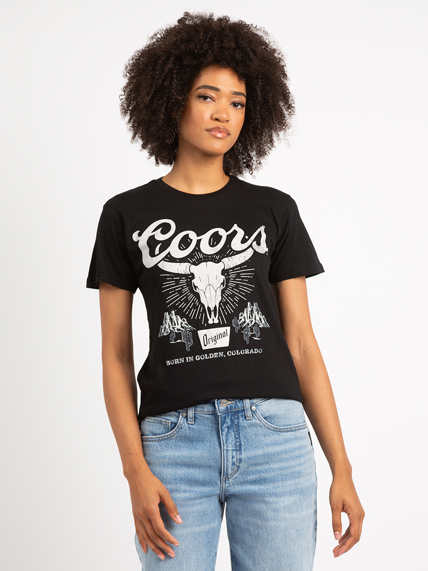 coors skull graphic tee