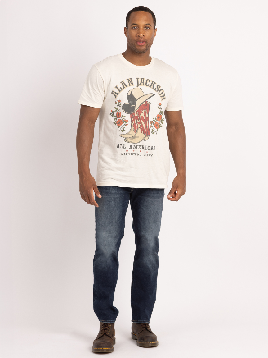 allan jackson graphic tee