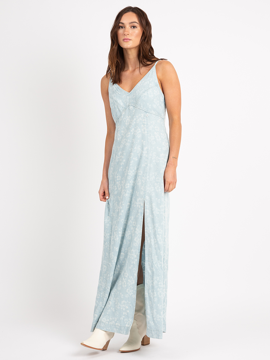 cruz maxi denim dress