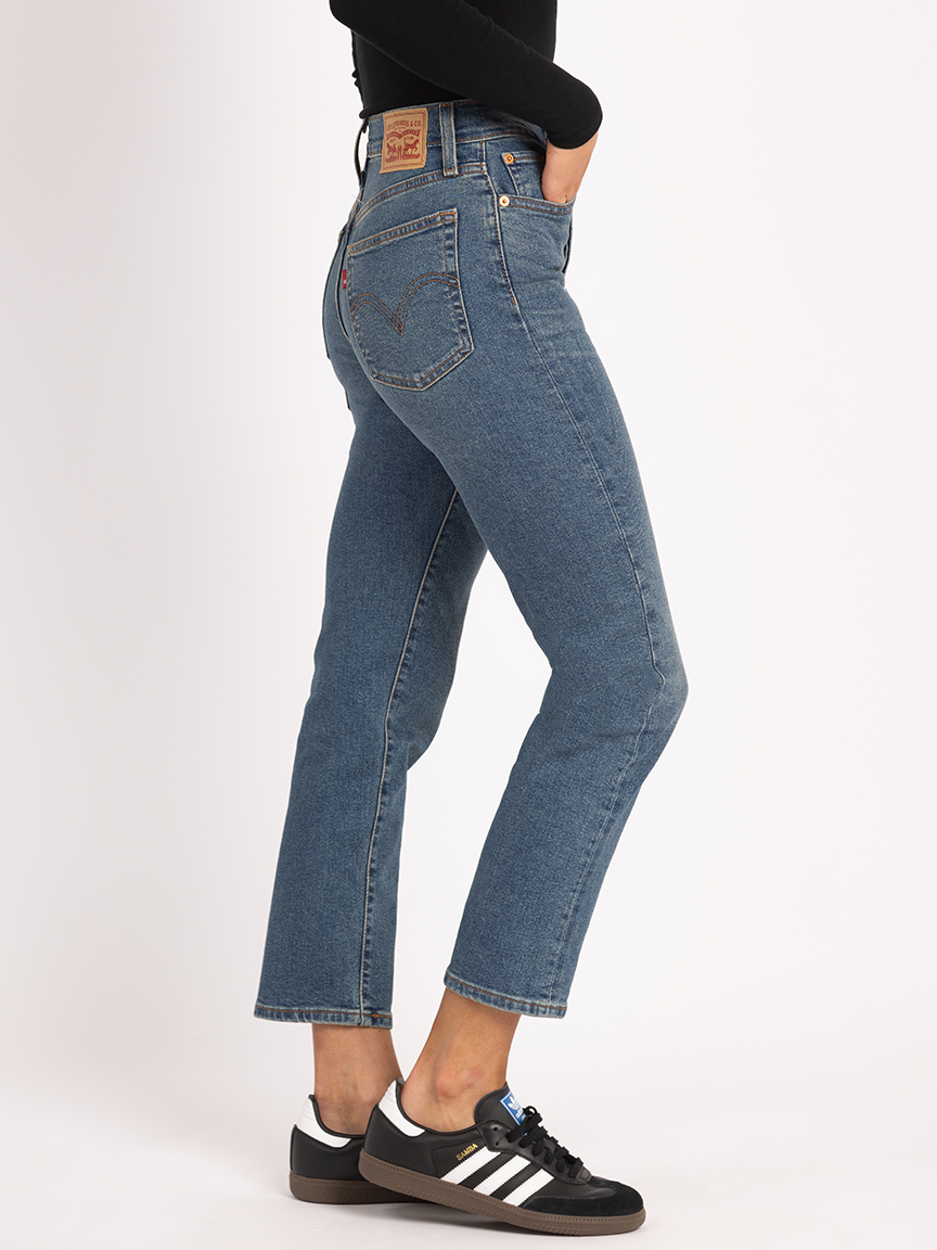 wedgie straight jean dark authentic