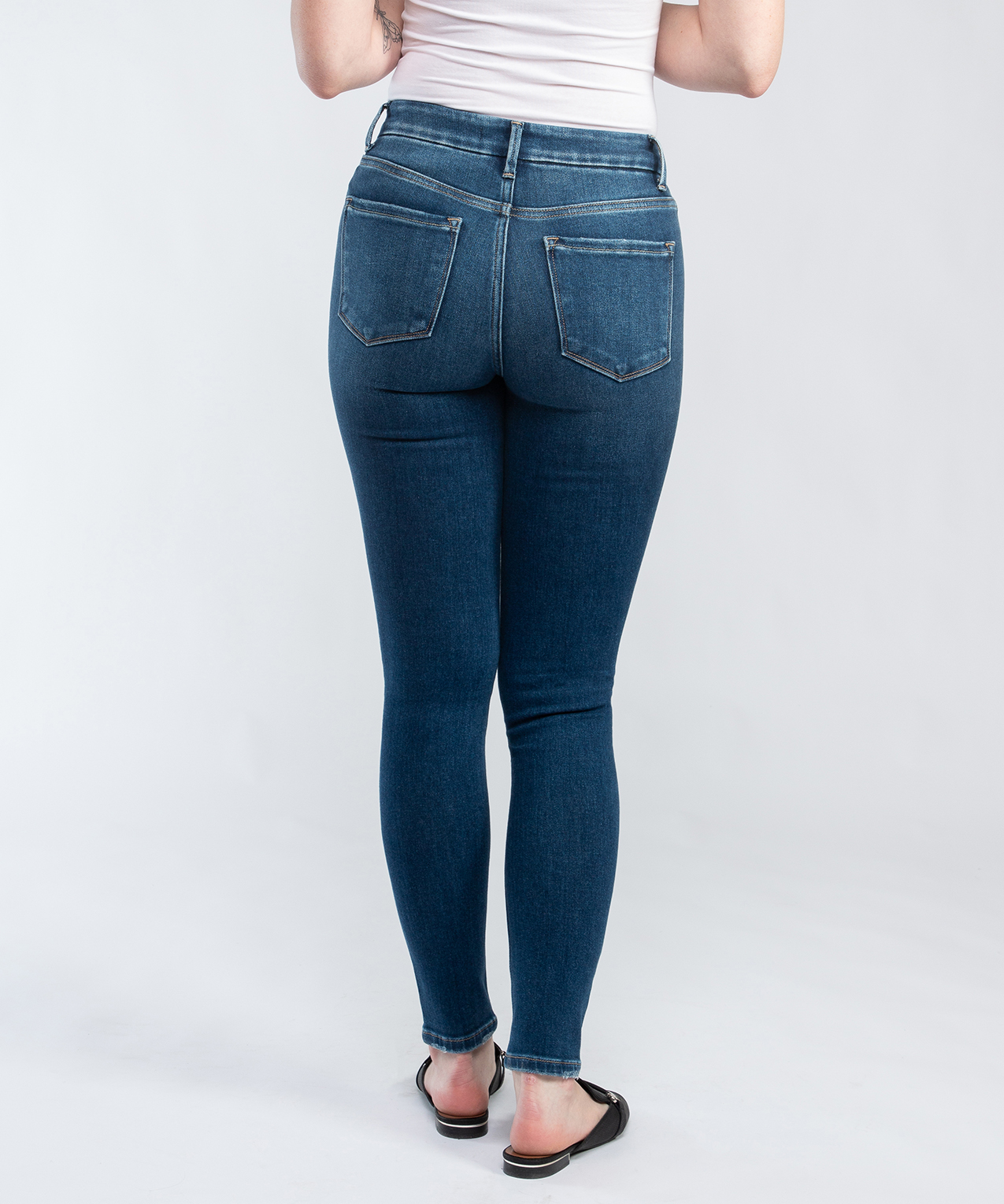 high rise skinny jeans