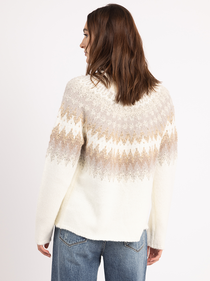 vail fair isle crew neck sweater