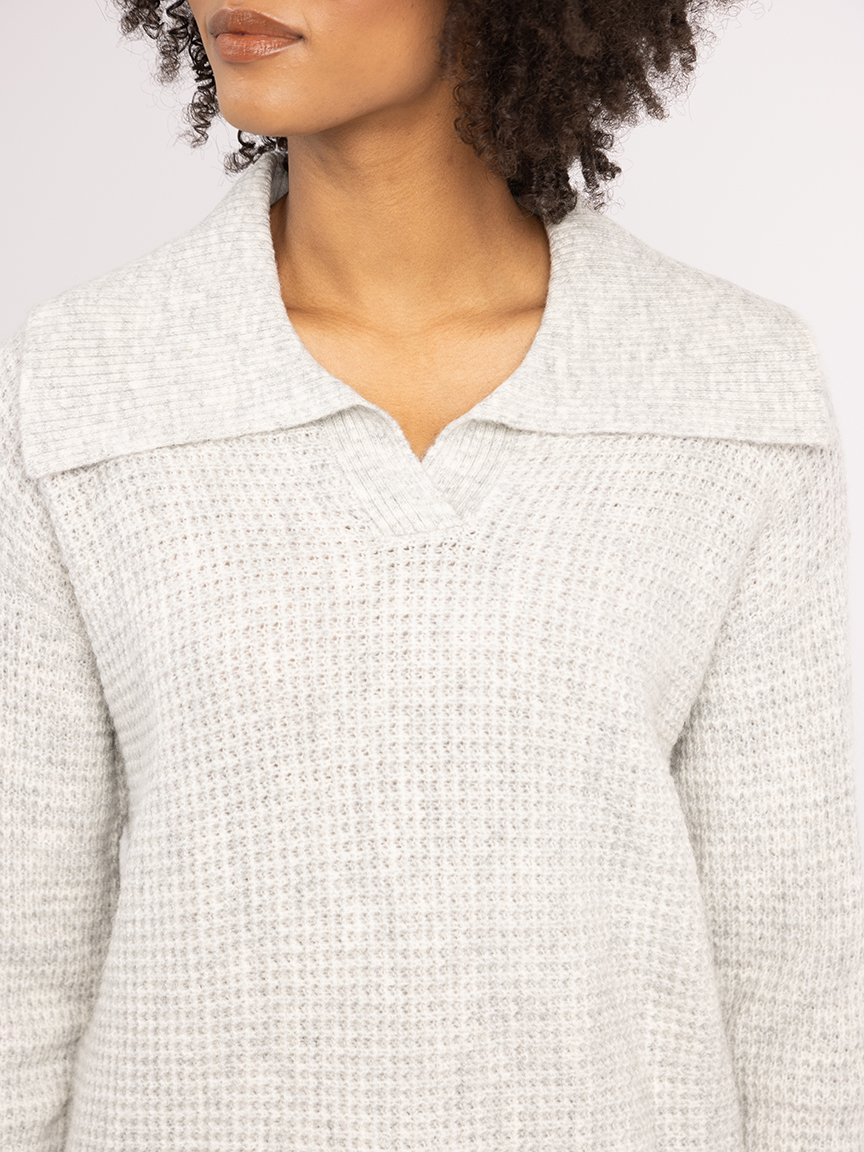 tawny johnny collar sweater