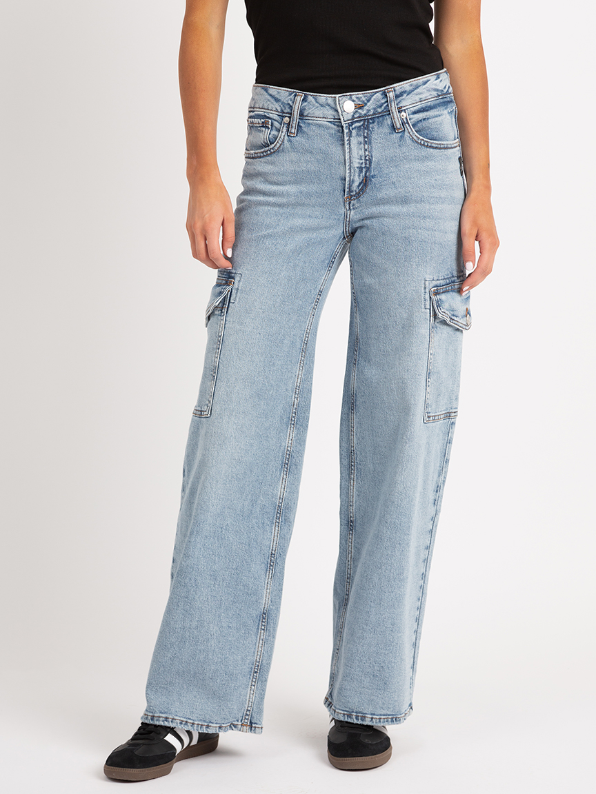 suki wide leg cargo jeans