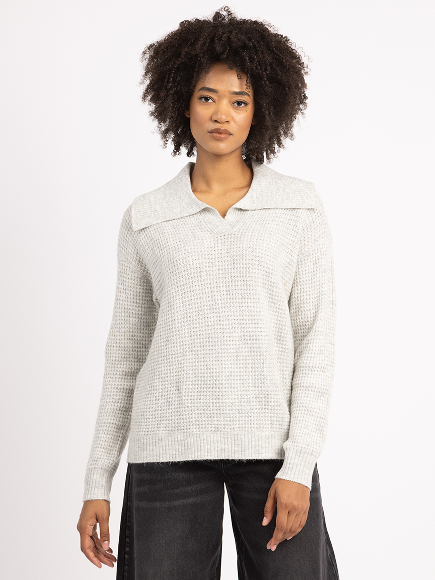 tawny johnny collar sweater