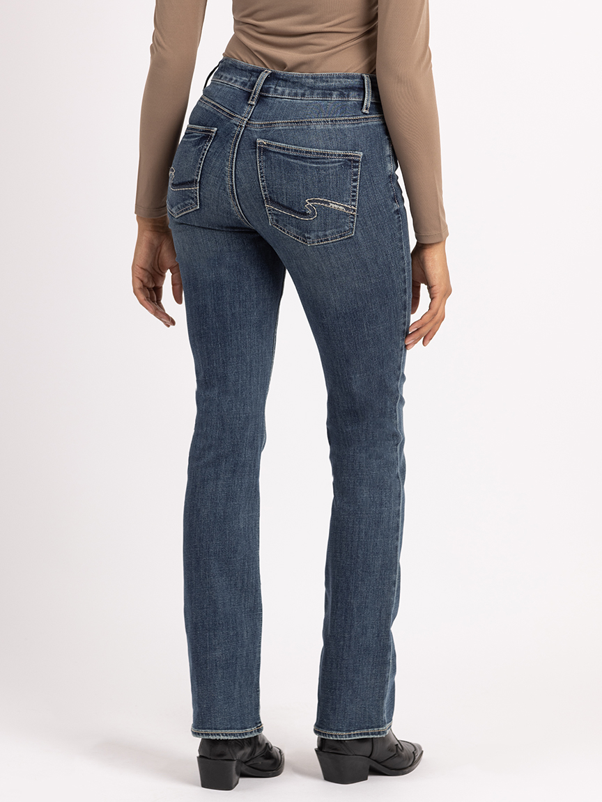 avery high-rise slim bootcut jeans