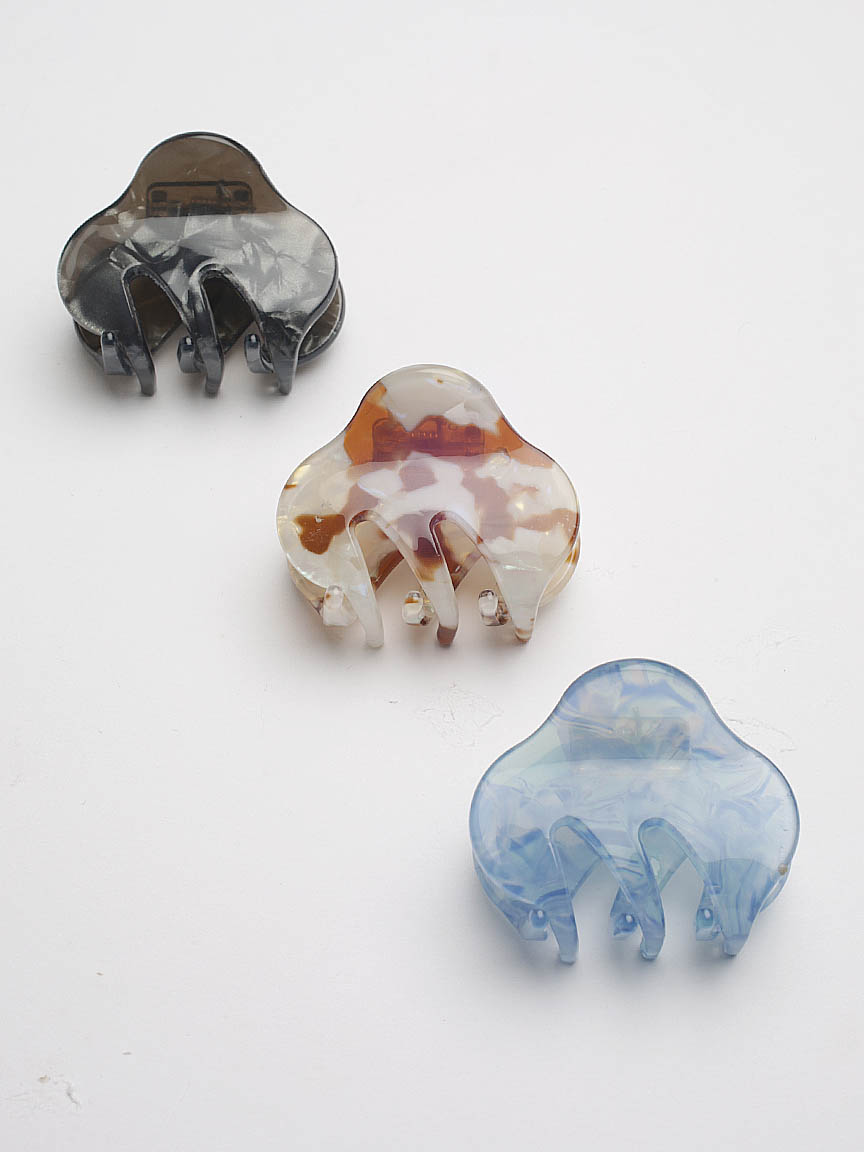 3 pack marble small claw clips