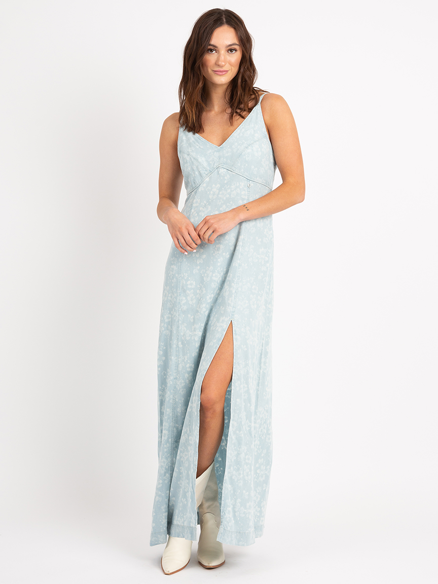 cruz maxi denim dress