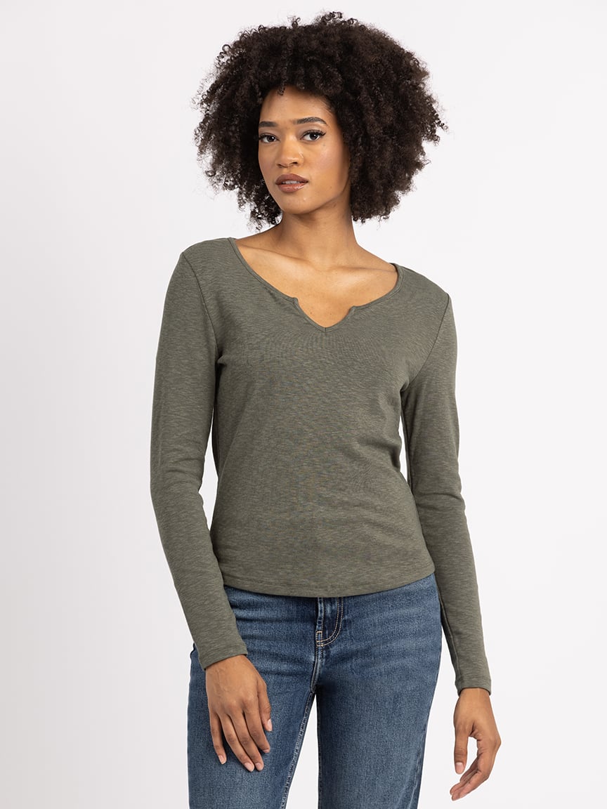 payton notch neck top