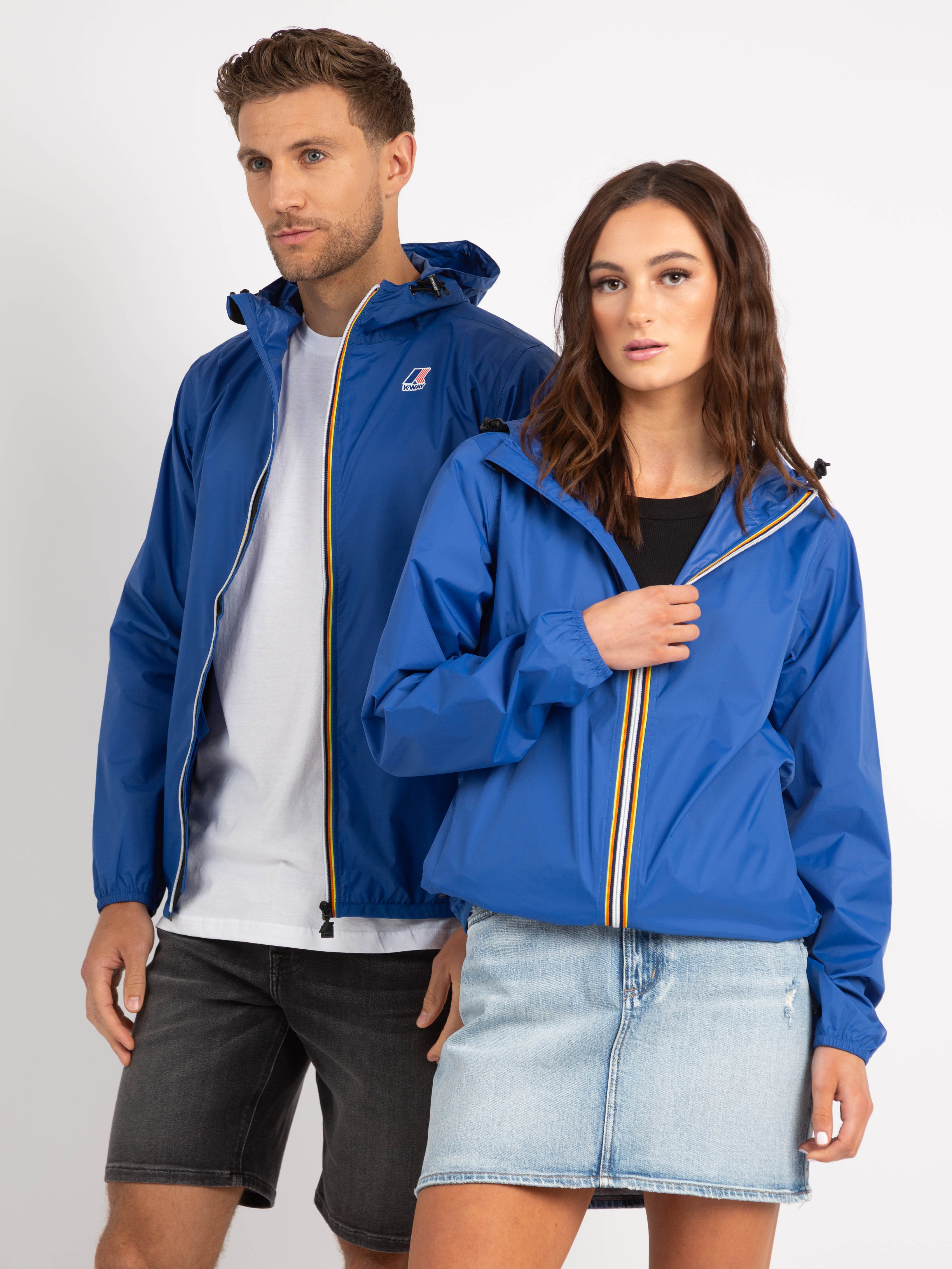 claude short windbreaker rain jacket