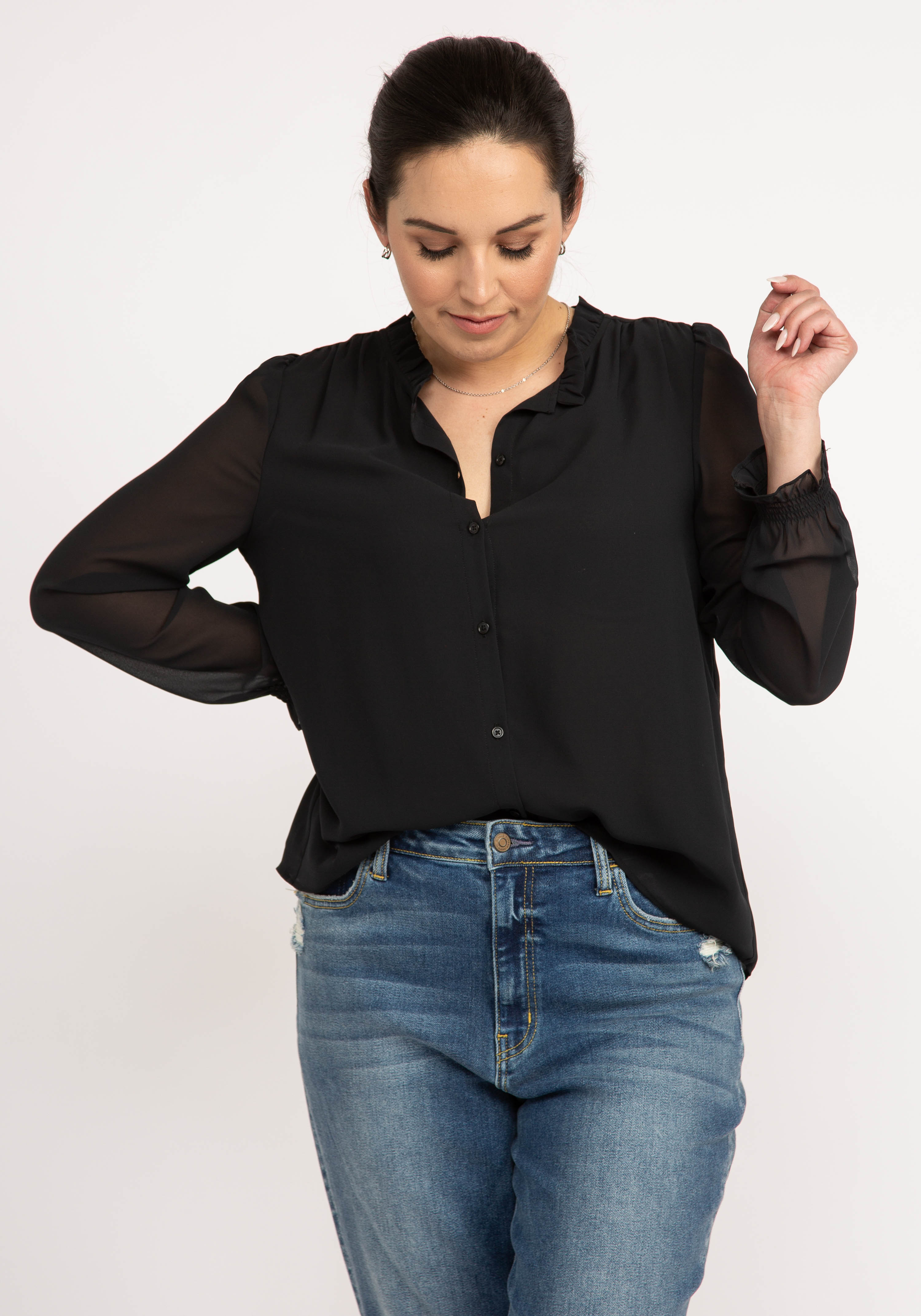 julie button up blouse