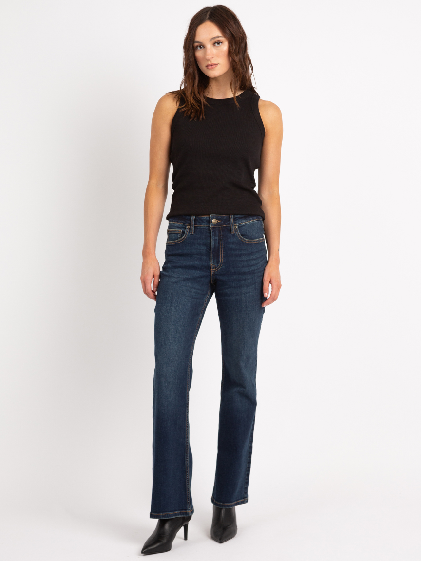 olivia bootcut jean dark authentic