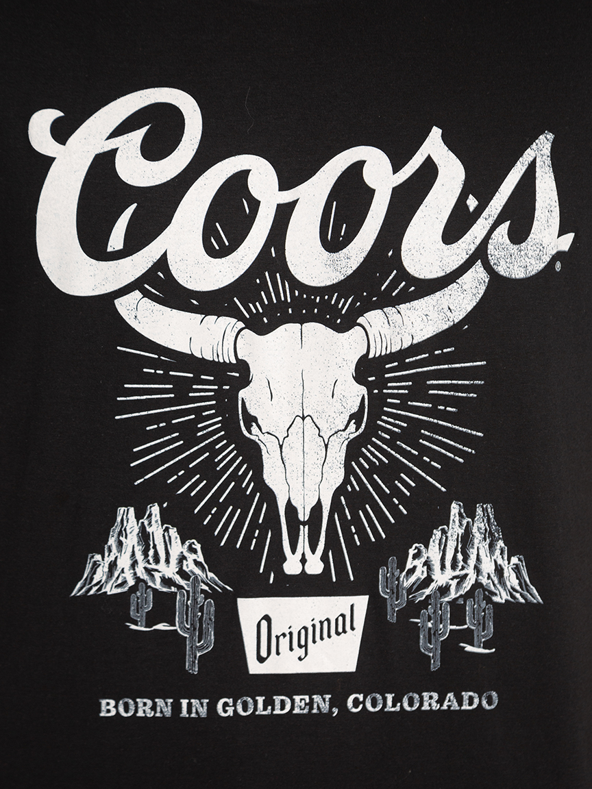 coors skull graphic tee