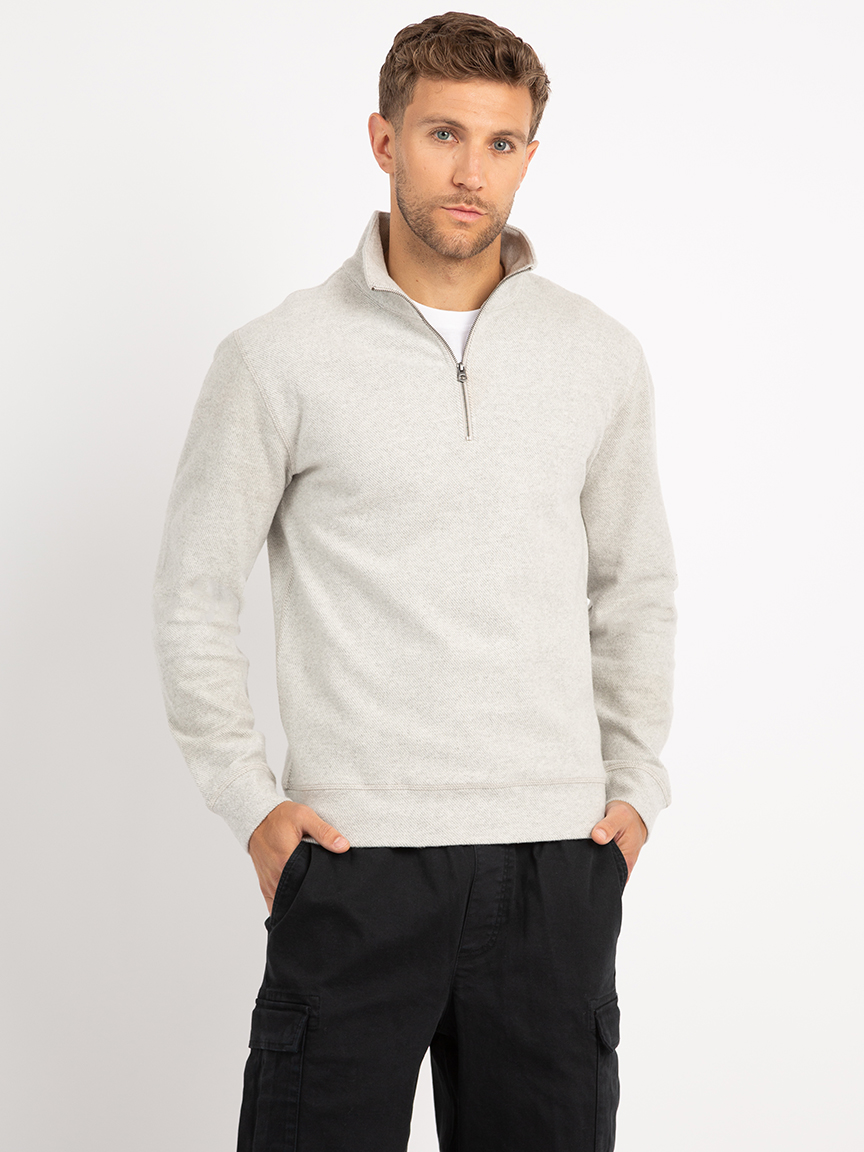 jonas herringbone 1/4 zip sweater