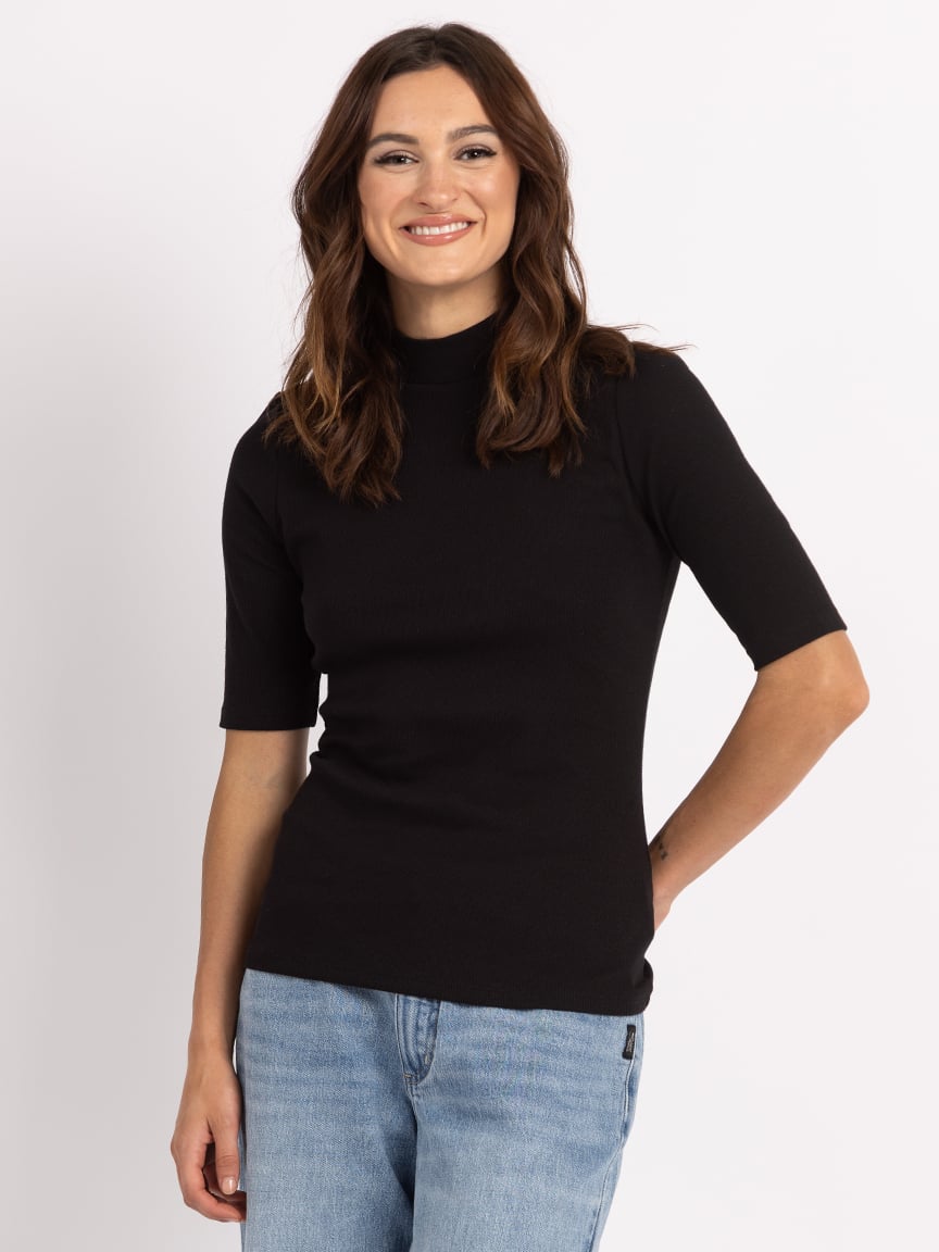 signey mock neck top