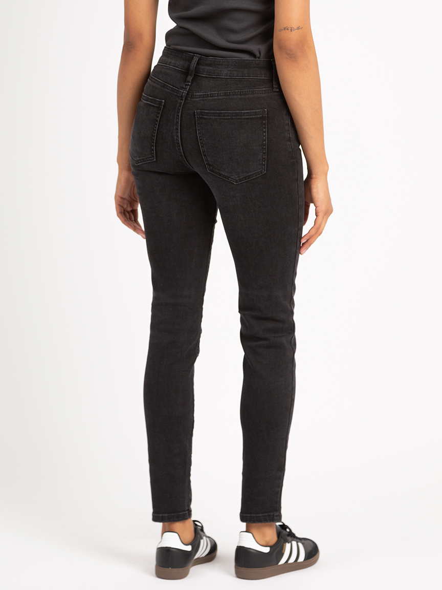 laurel skinny jean washed black