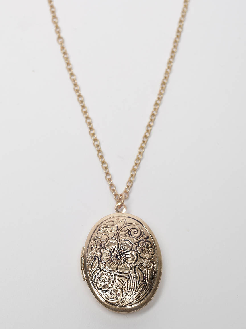 oval locket necklace