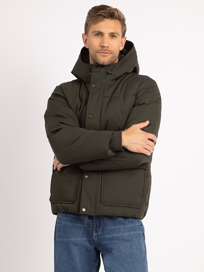 alpine short puffer jacket