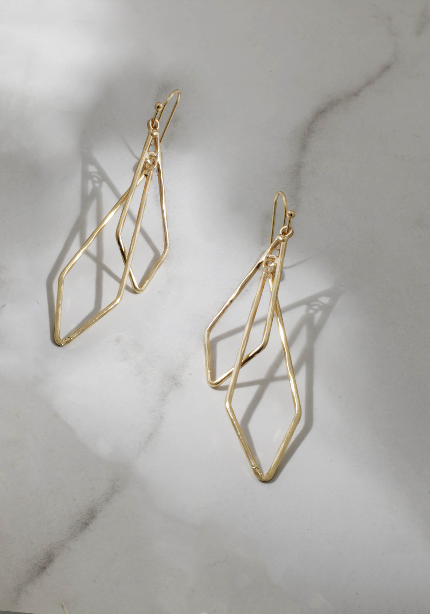 geometric dangle earrings