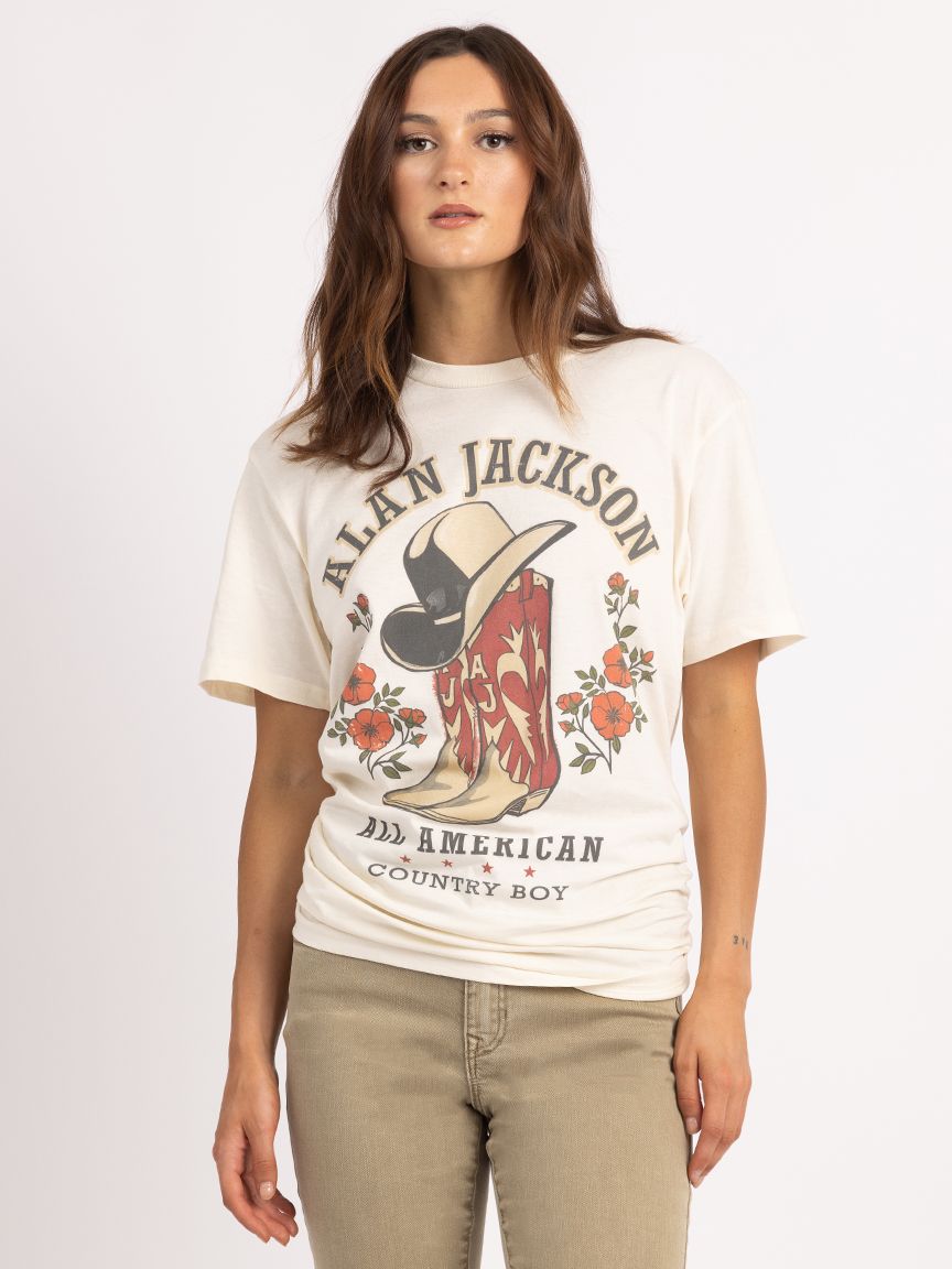 allan jackson graphic tee