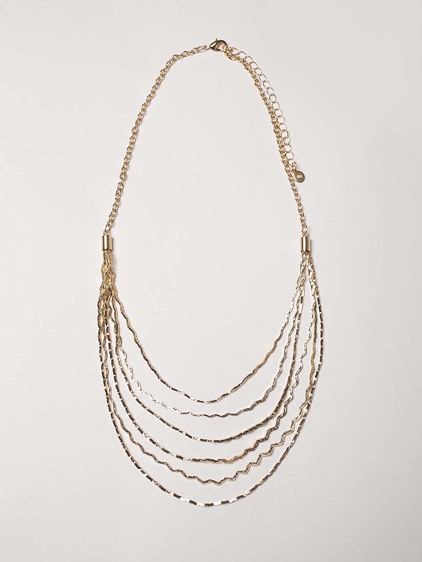 layered gold necklace