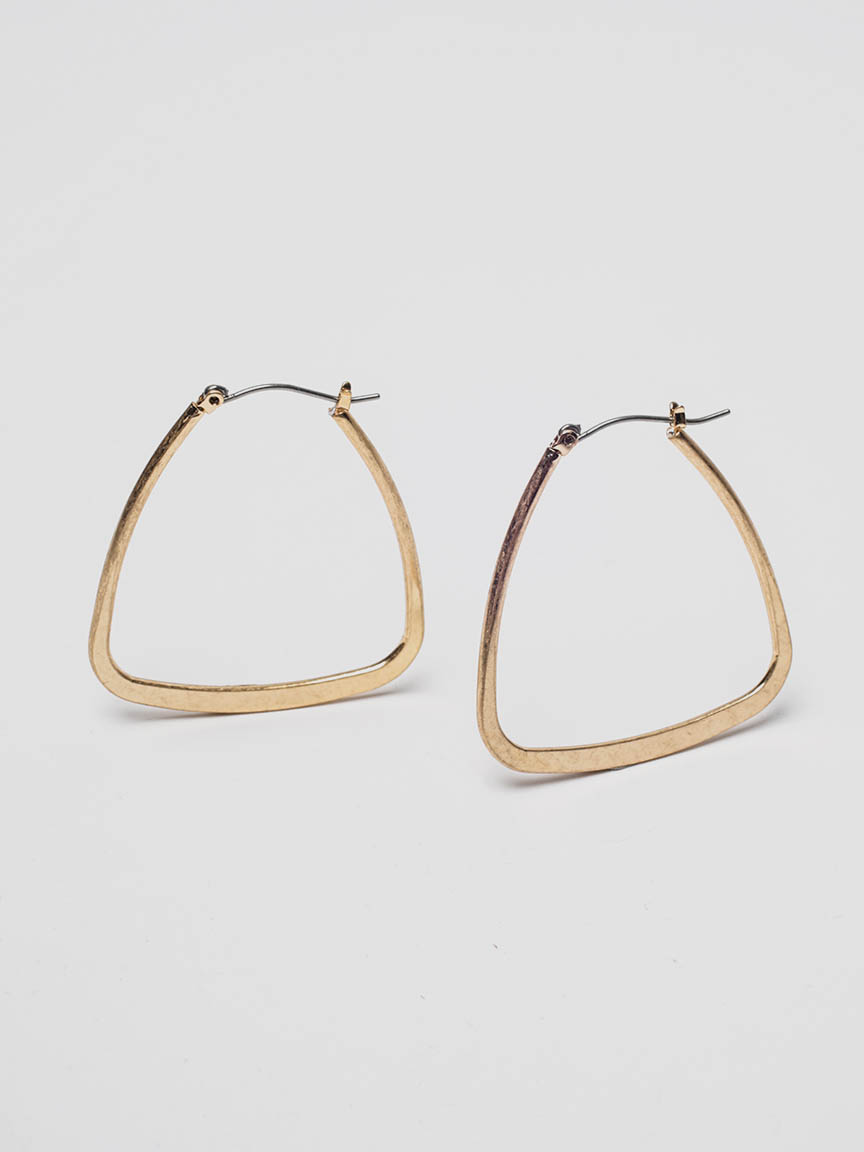 triangle hoop earring