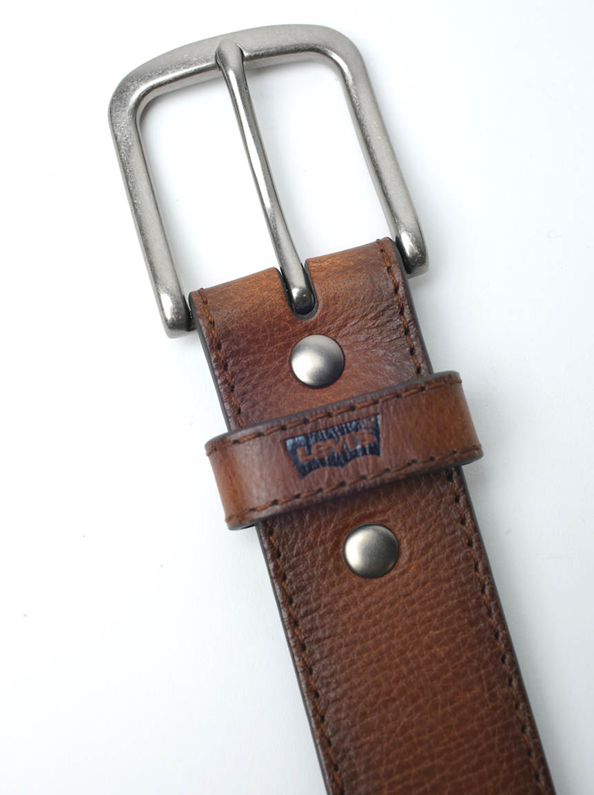 classic belt with edge stitch