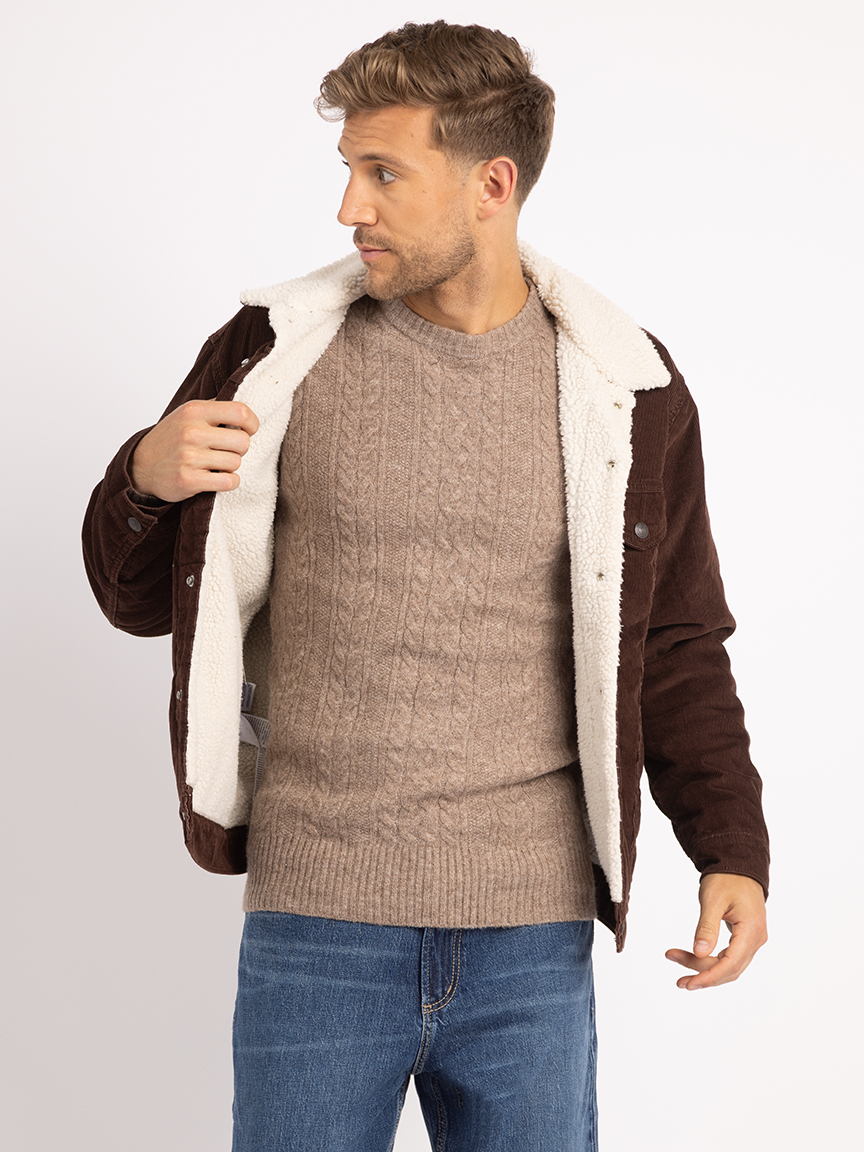 relaxed sherpa jacket