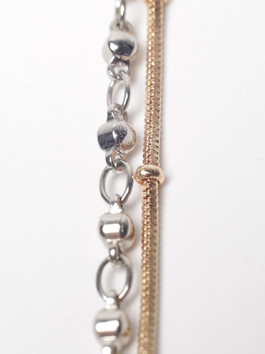 layered two tone necklace