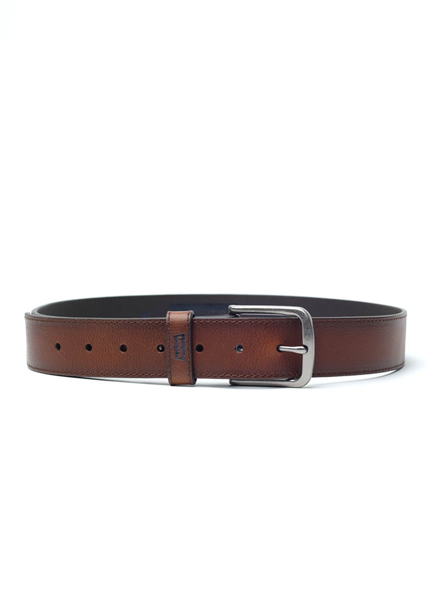 classic belt with edge stitch