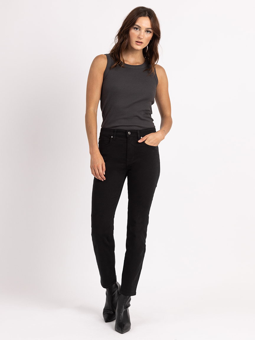 lena slim jean black