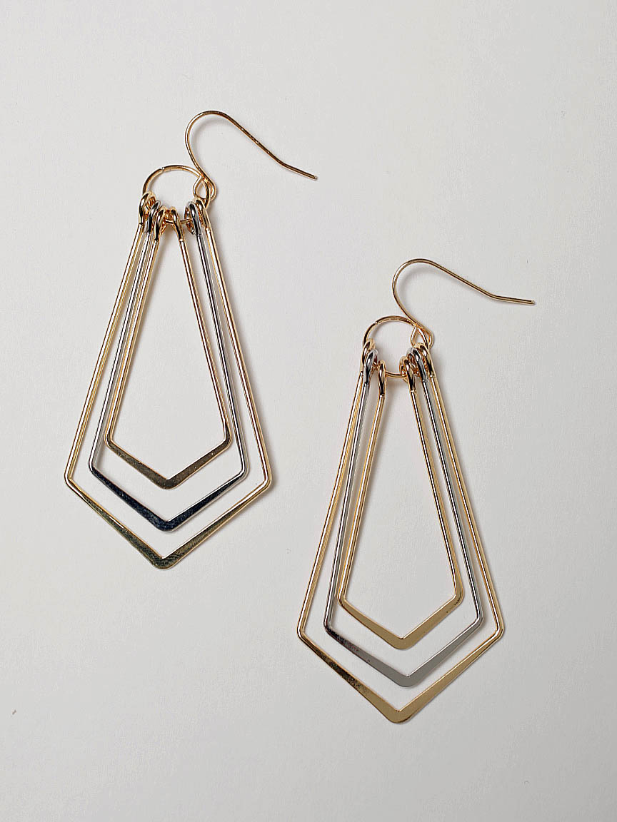 geo shaped earring