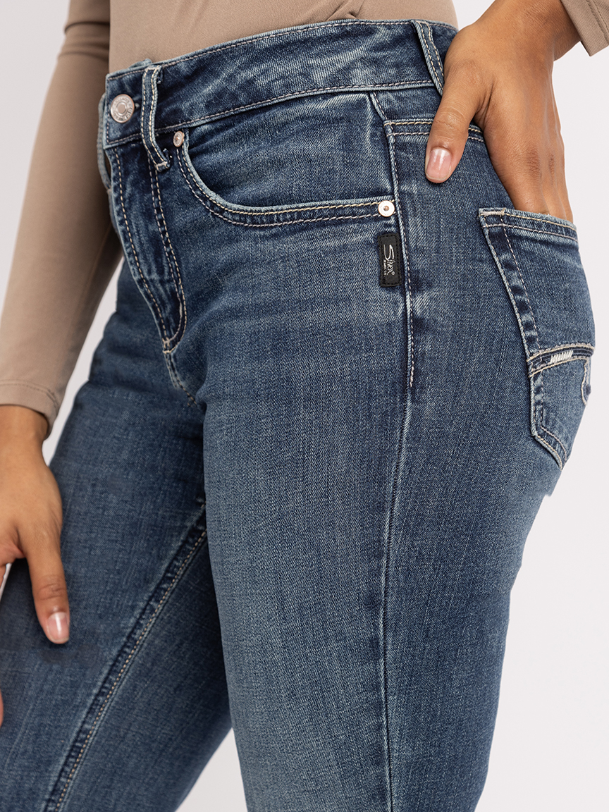 avery high-rise slim bootcut jeans