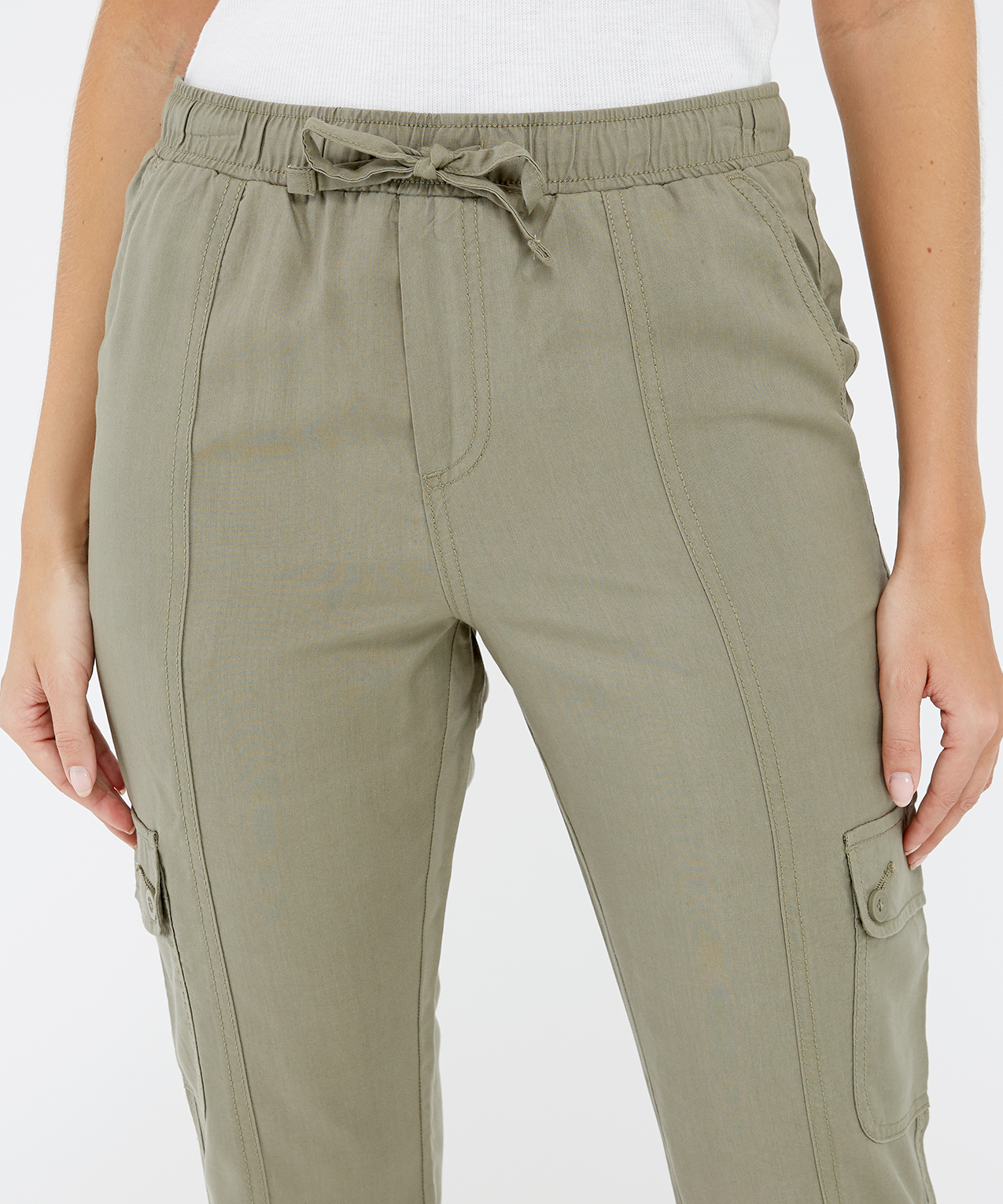 sandy soft cargo jogger sage