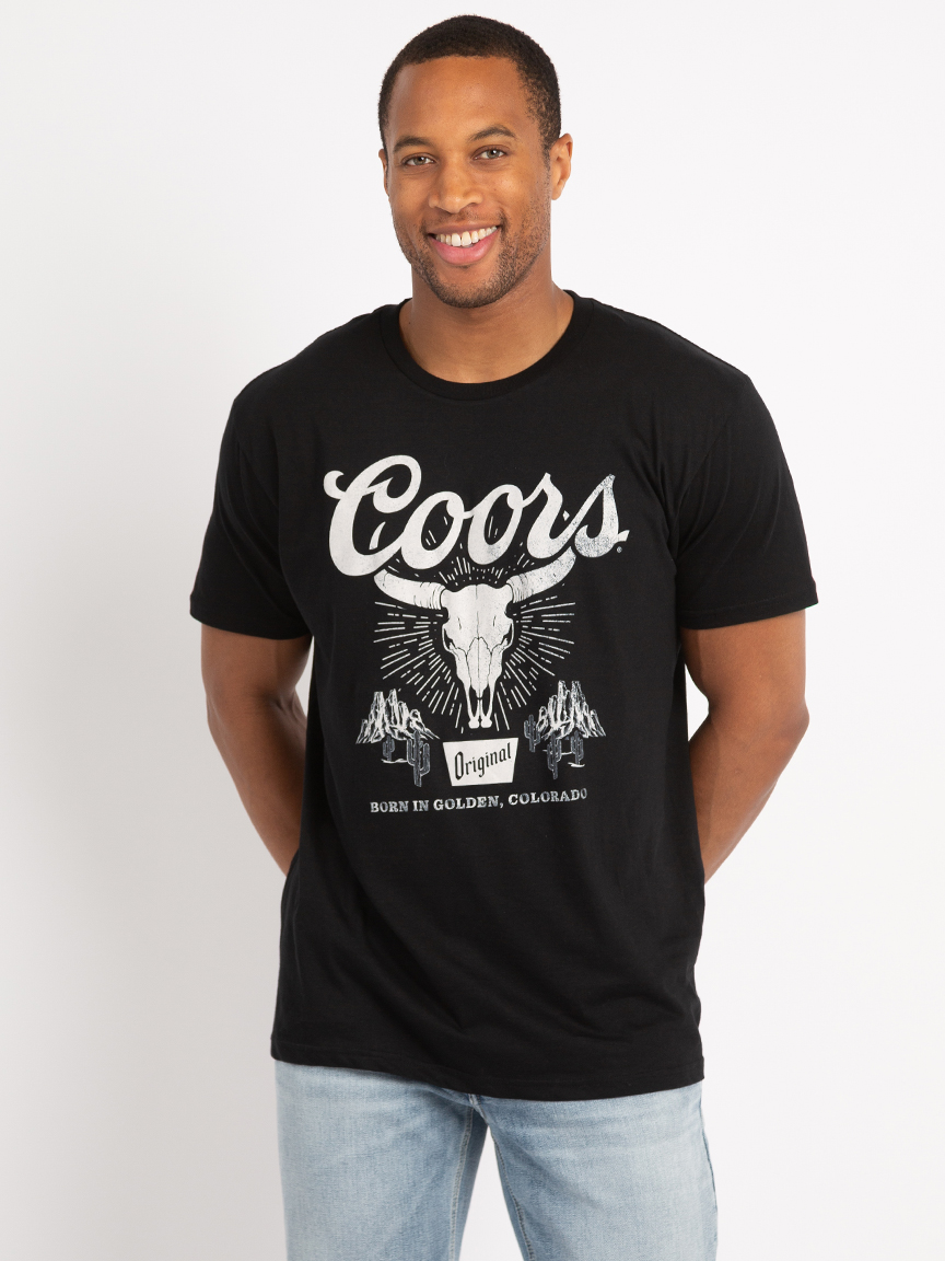 coors skull graphic tee