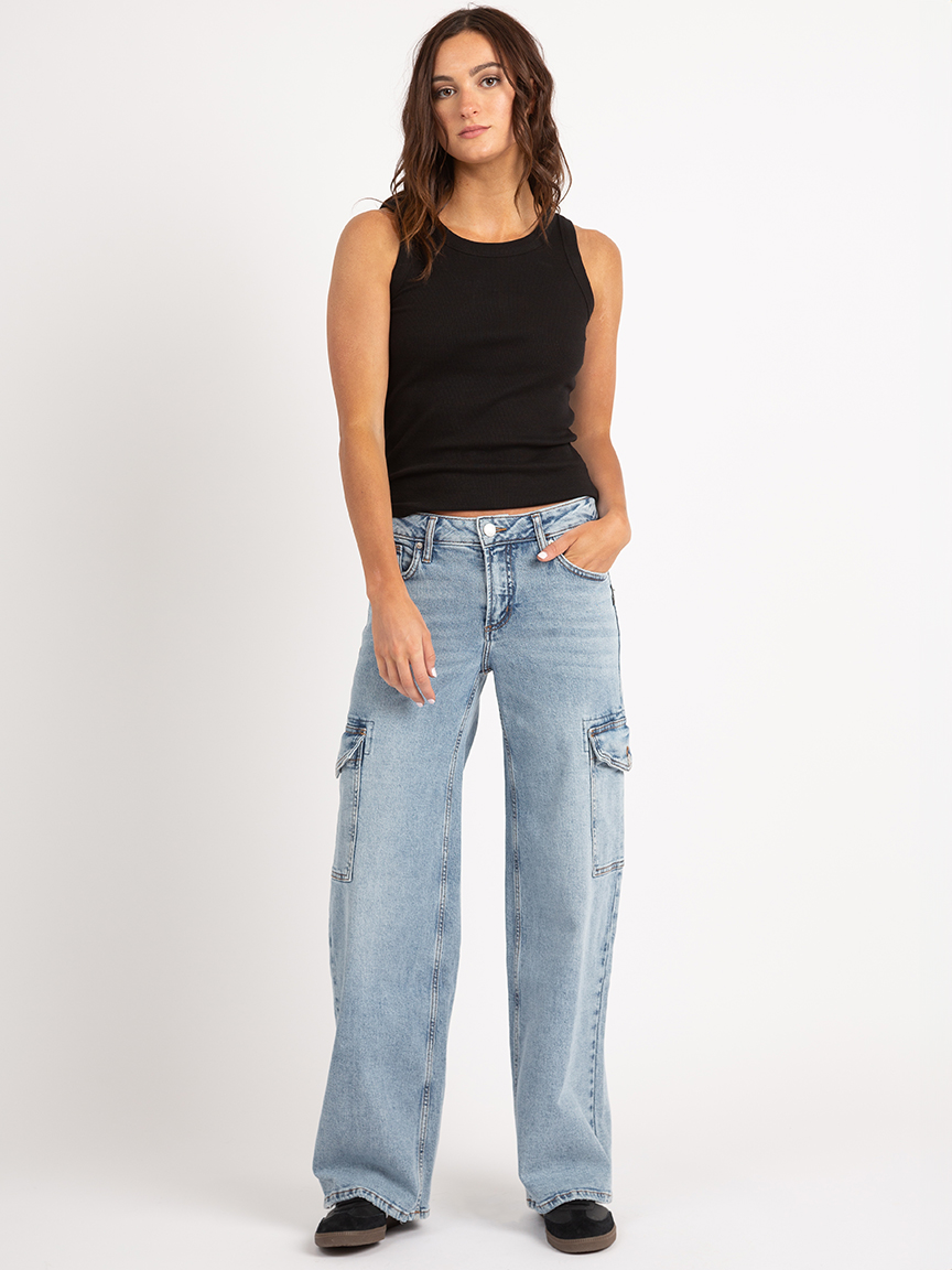 suki wide leg cargo jeans